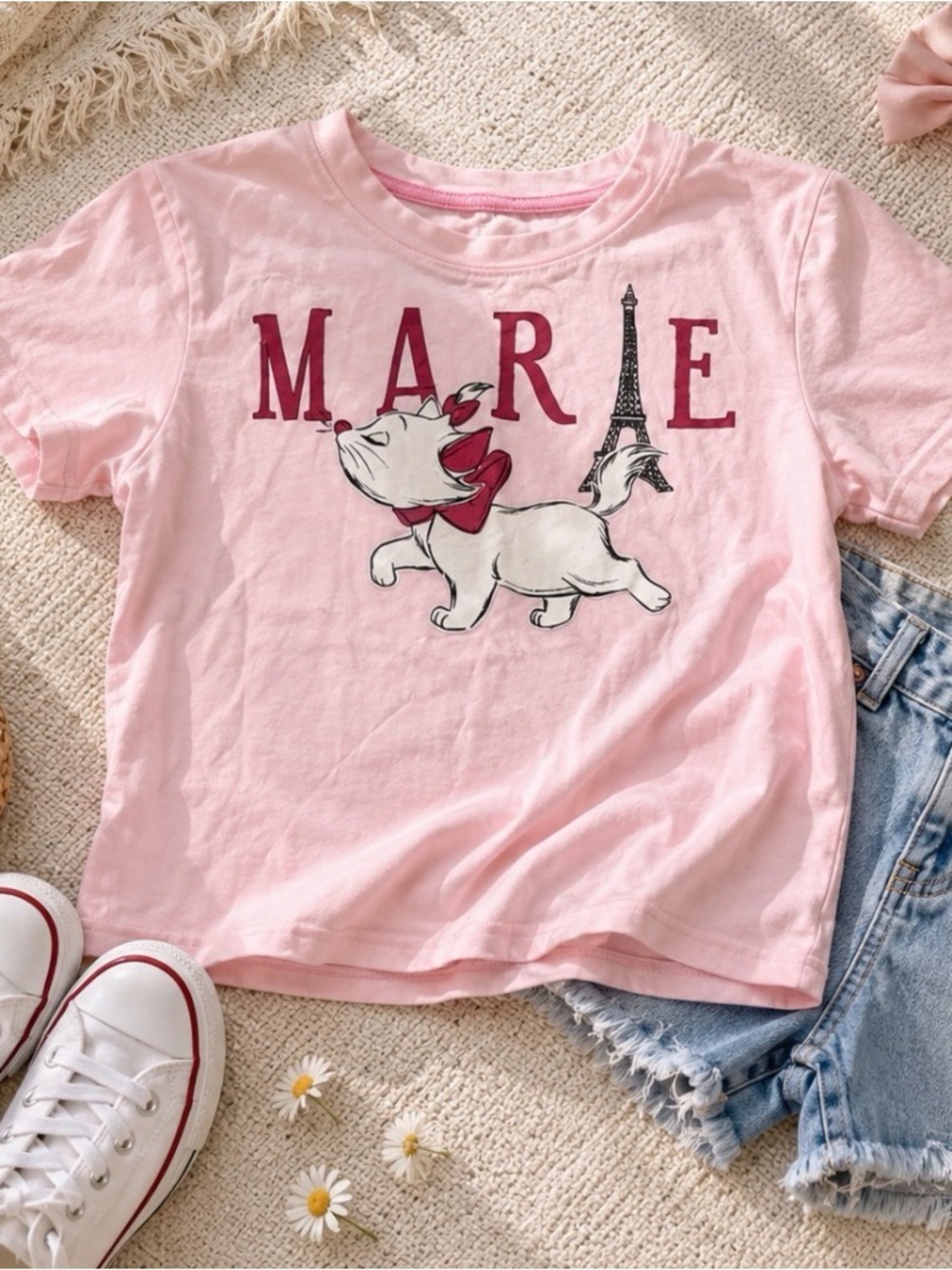 Disney Pink Short Sleeve Tees Casual Collection - Picture 3 of 9